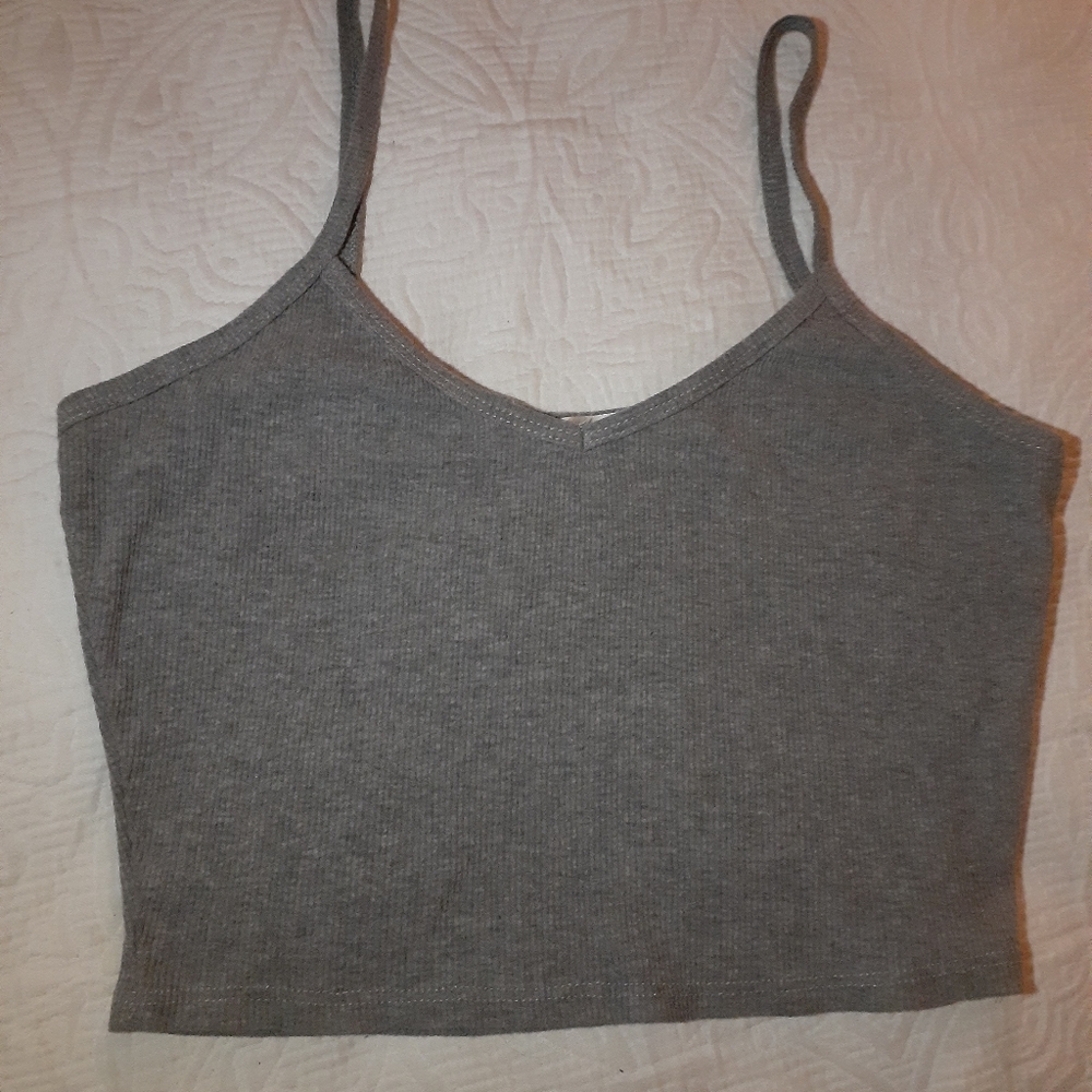 Grey crop top